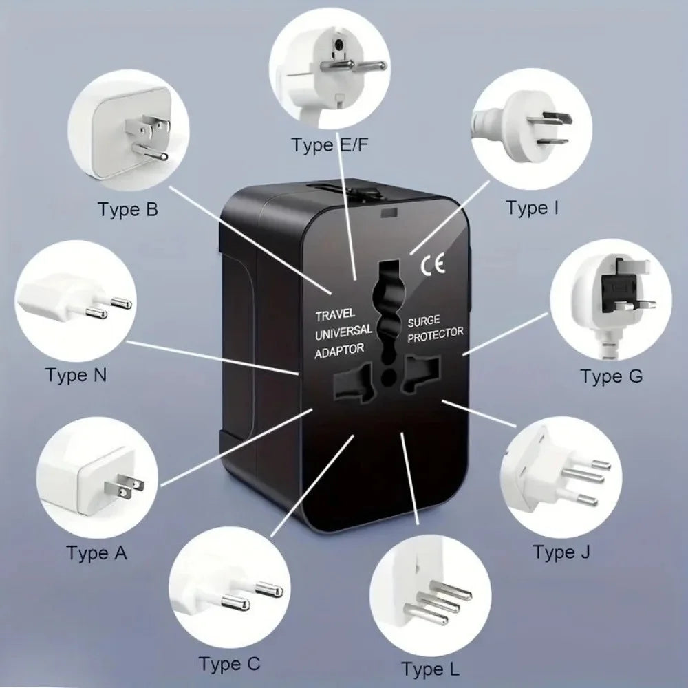 Plug compatibility of Universal Travel Adapter.