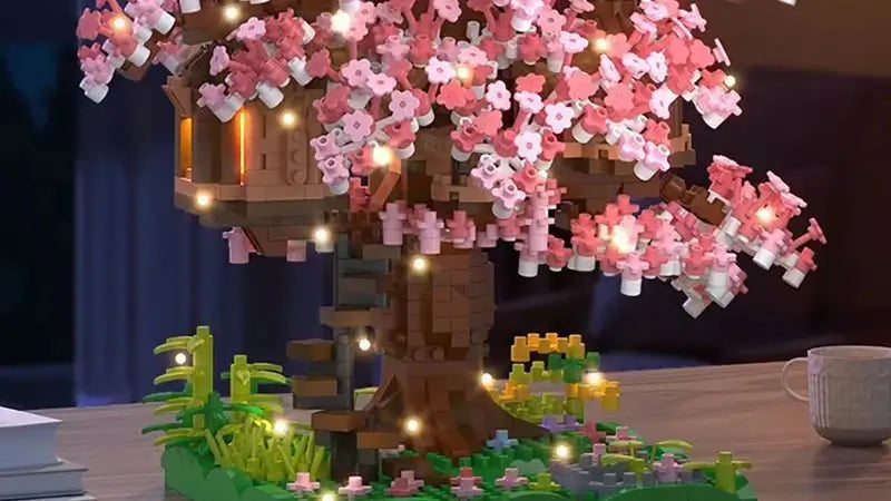 A version of the Sakura Tree with LED Lights.