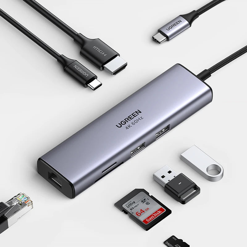 Image of the 7-In-1 Type-C 4K60Hz HDMI Hub.