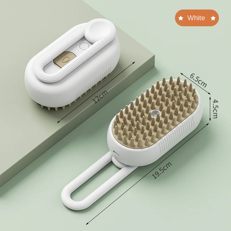 Top and bottom of the Steamy Dog Brush Spray.