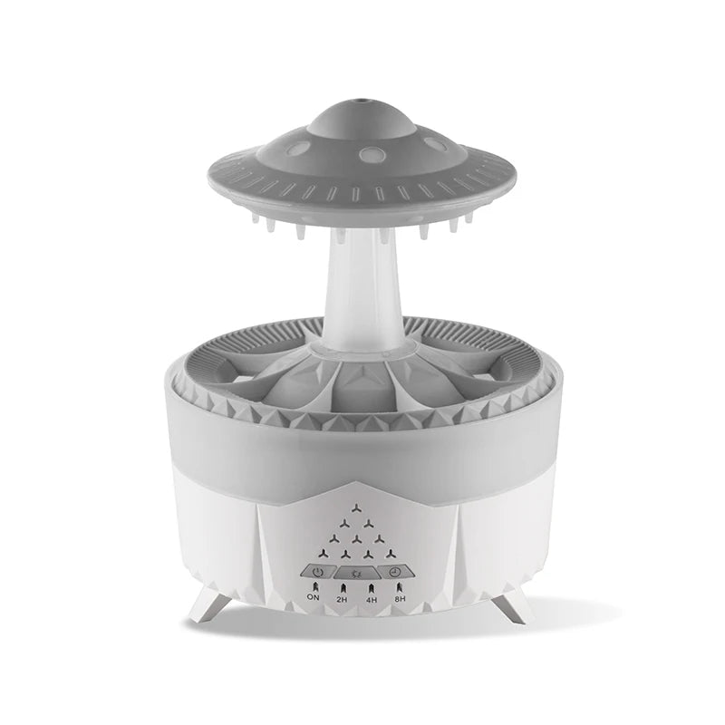 Image of the Pure White AuraCloud UFO Rain Humidifier.