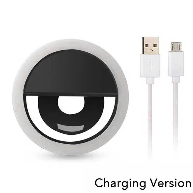 The Black LED Light Selfie Ring.