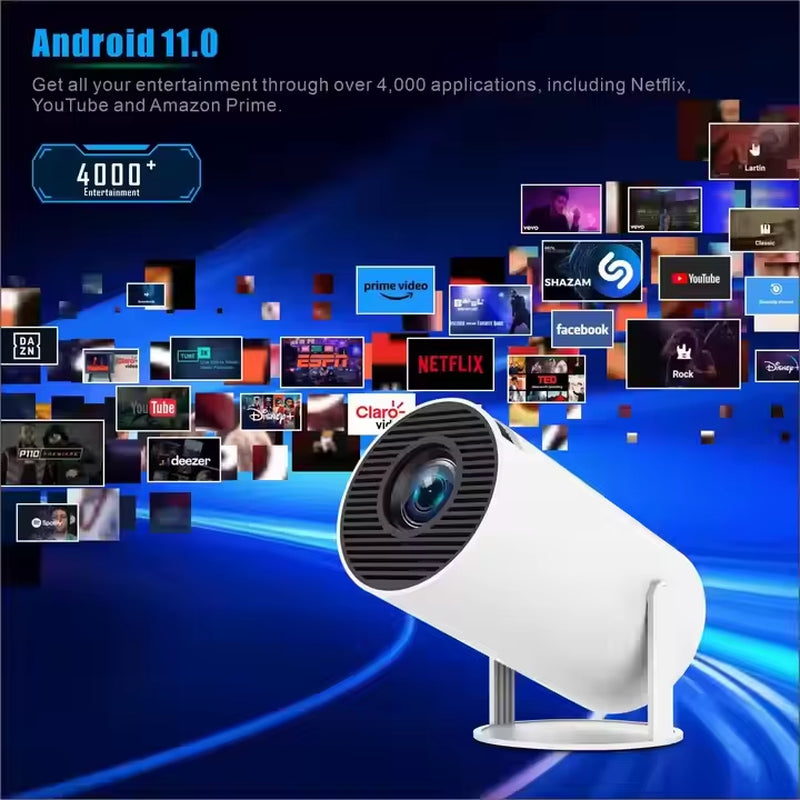 LCD Smart Projector Home Theater | LED Android 11 System