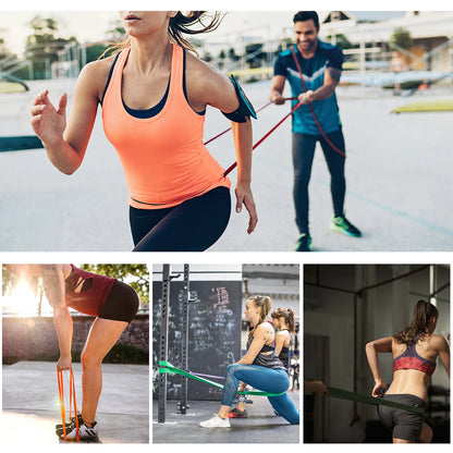 Few exercises that can be done with the Lixada Resistance Bands Set.