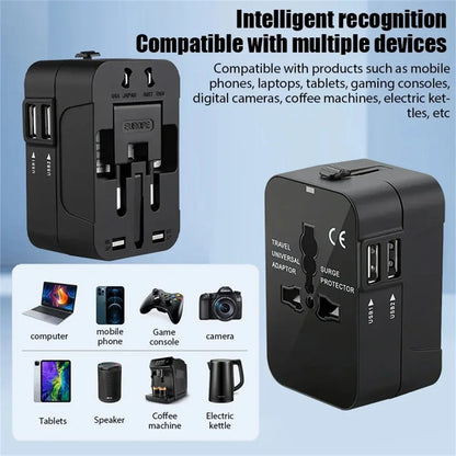 Power Plug compatibility with Universal Travel Adapter.