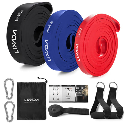 Components of the Lixada Resistance Bands Set.