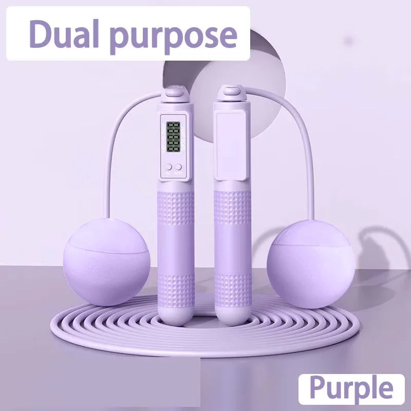 Image of the Purple Intelligent Counting Cordless Jump Rope.