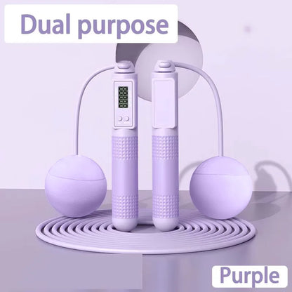 Image of the Purple Intelligent Counting Cordless Jump Rope.
