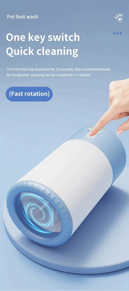 Automatic Dog Paw Cleaning Device for Small to Medium-Sized Breeds, USB Rechargeable