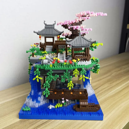 Angle of a version of the Sakura Tree with LED Lights.