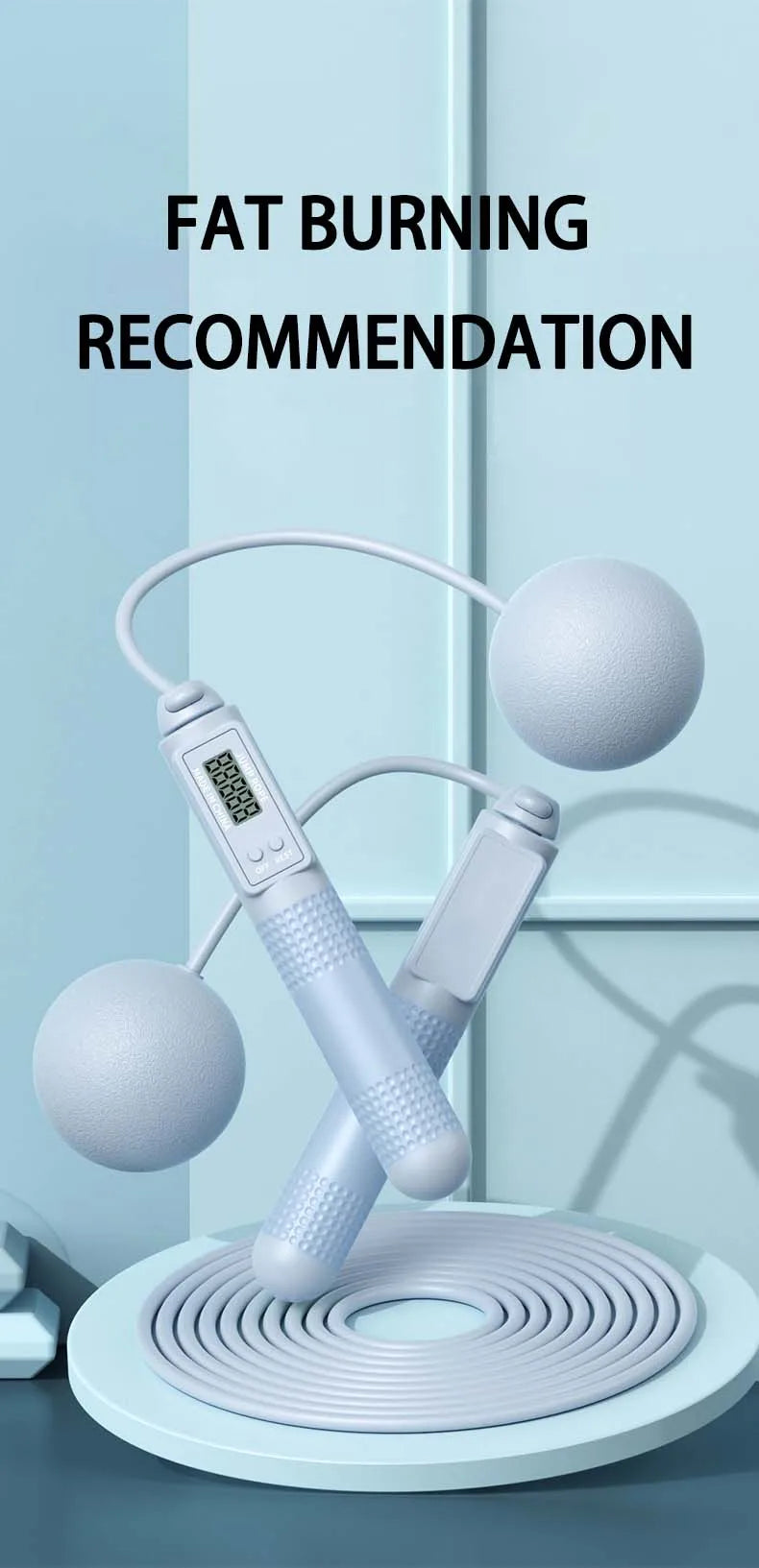 Image of the Intelligent Counting Cordless Jump Rope.