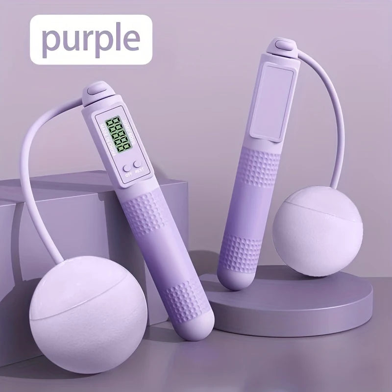 Image of the Purple Intelligent Counting Cordless Jump Rope.