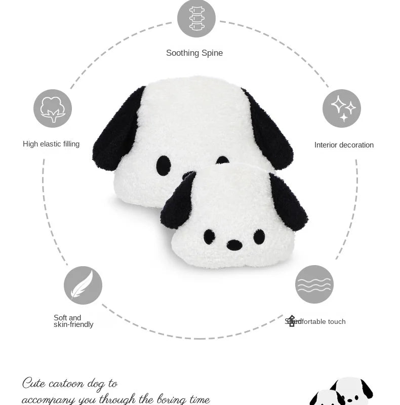 Both pieces in the set of the Car Headrest Neck Pillow.