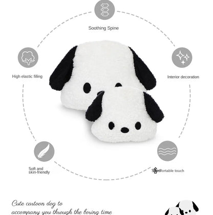Both pieces in the set of the Car Headrest Neck Pillow.