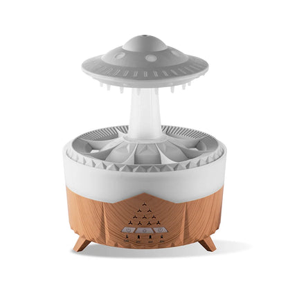 Image of the Zen Woodgrain AuraCloud UFO Rain Humidifier.