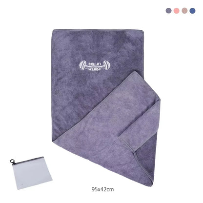 Microfiber Towel in the Purple color.