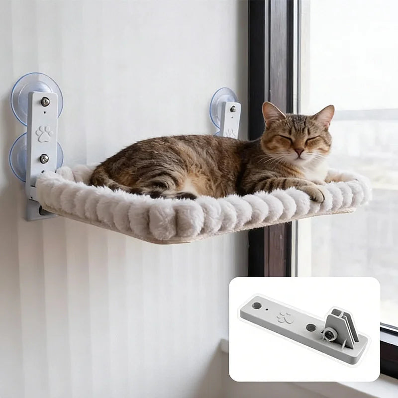 Image of a cat on the Cat Window Hammock.