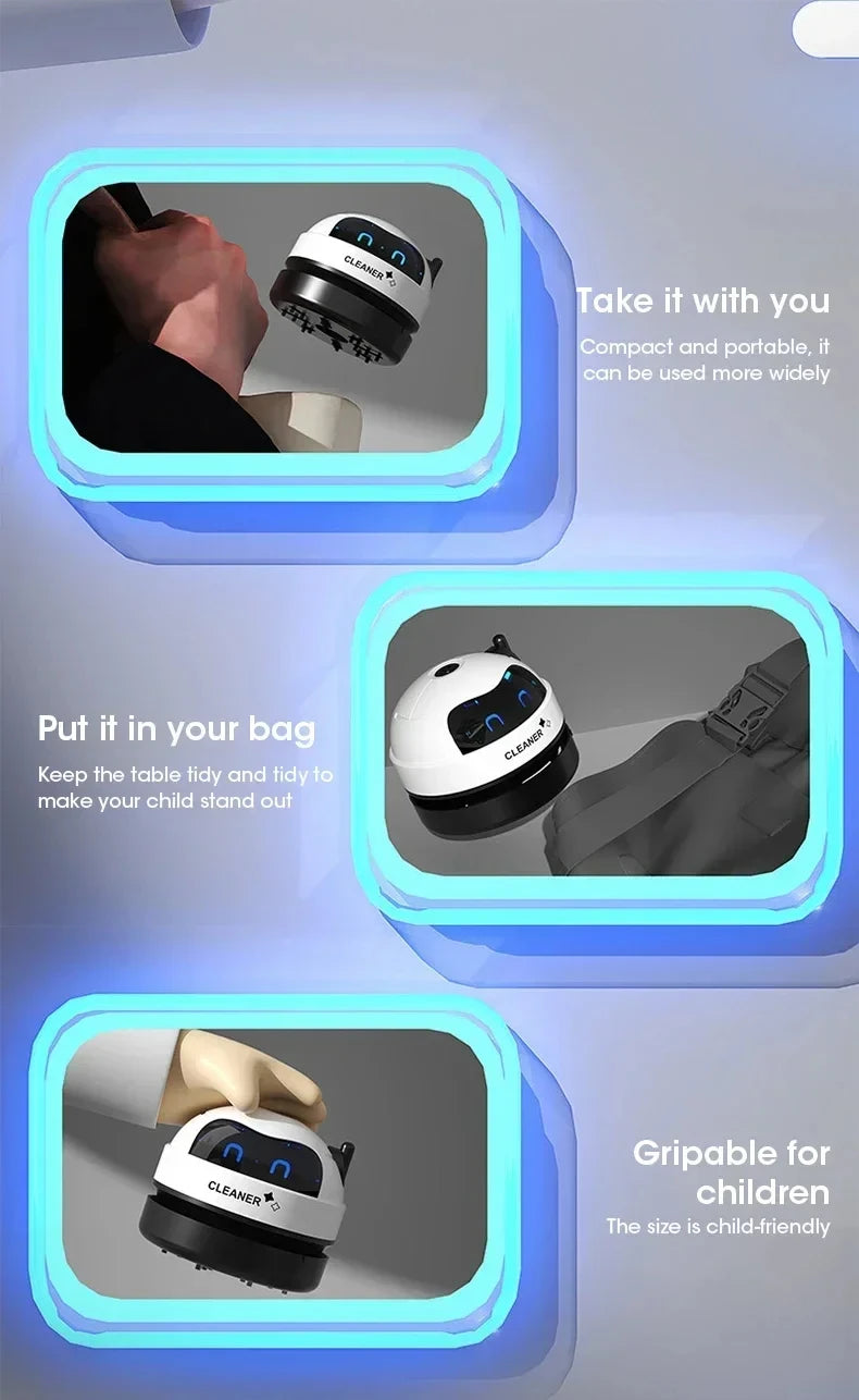 Image of the Desktop Rechargeable Vacuum Cleaner.