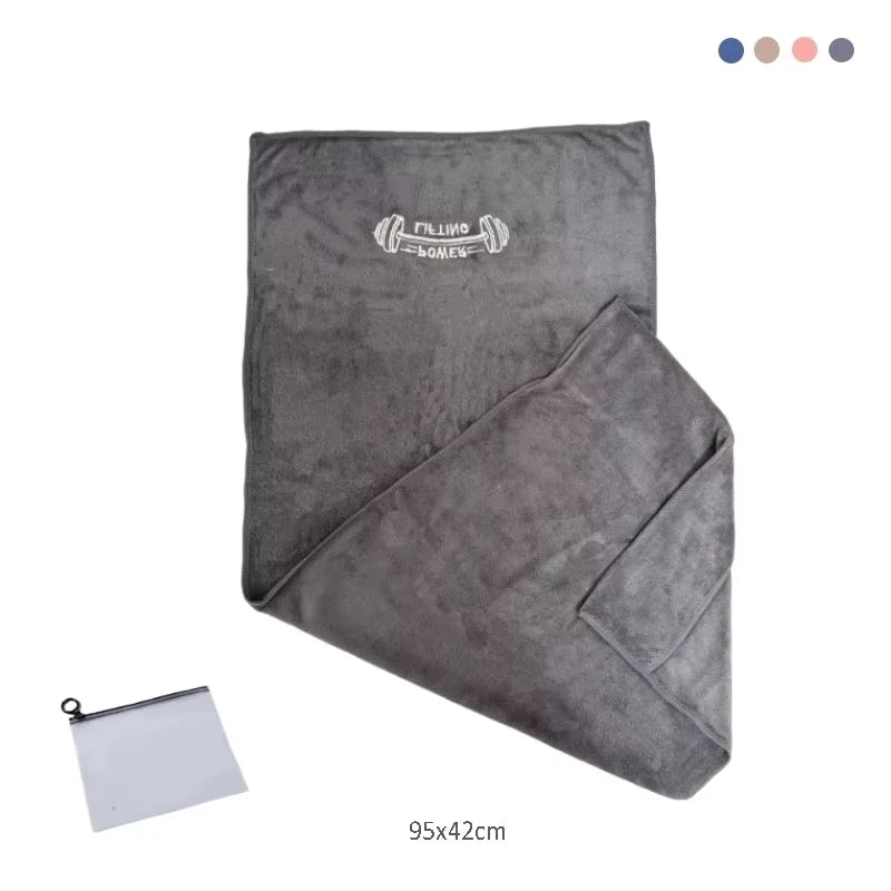 Microfiber Towel in the Grey color.