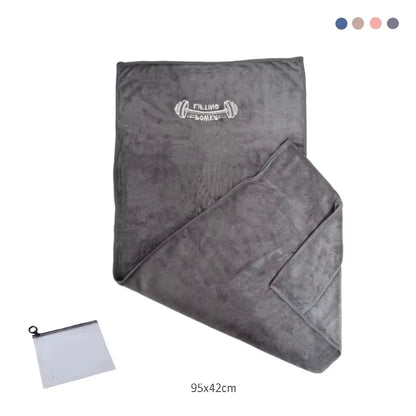 Microfiber Towel in the Grey color.
