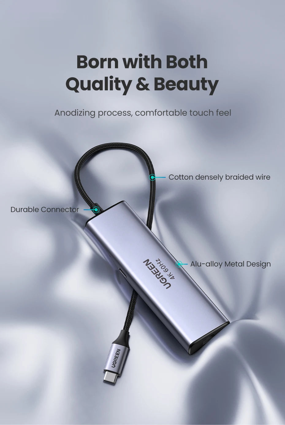 Image of the 7-In-1 Type-C 4K60Hz HDMI Hub.