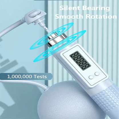 The Blue Intelligent Counting Cordless Jump Rope.