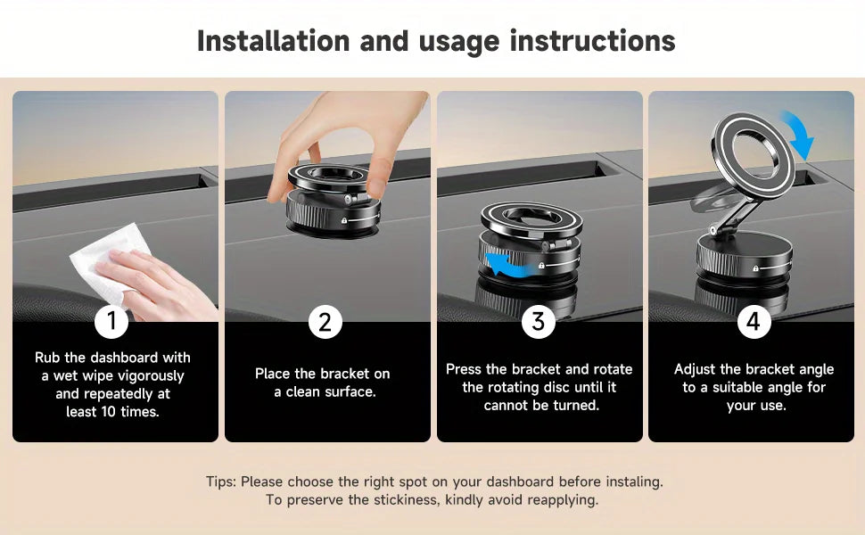Image of the Suction Cup Phone Mount.