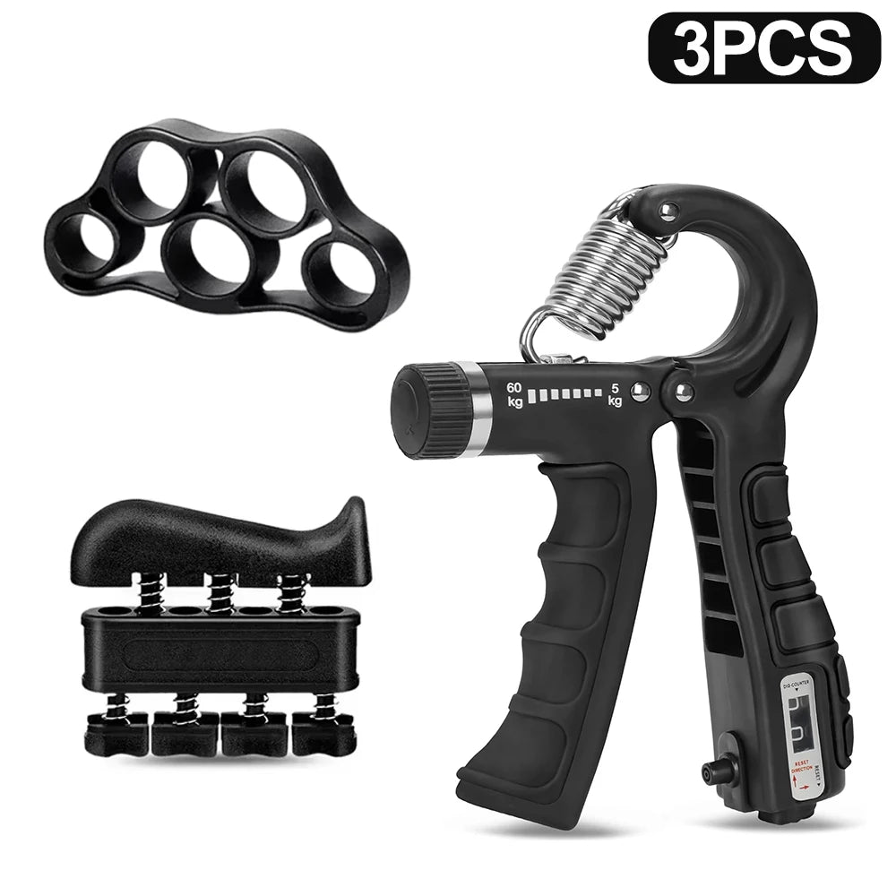 3pc set of the adjustable hand grip Strengthener.