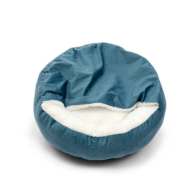 The Dark Blue Orthopedic Bed For Dogs and Cats.