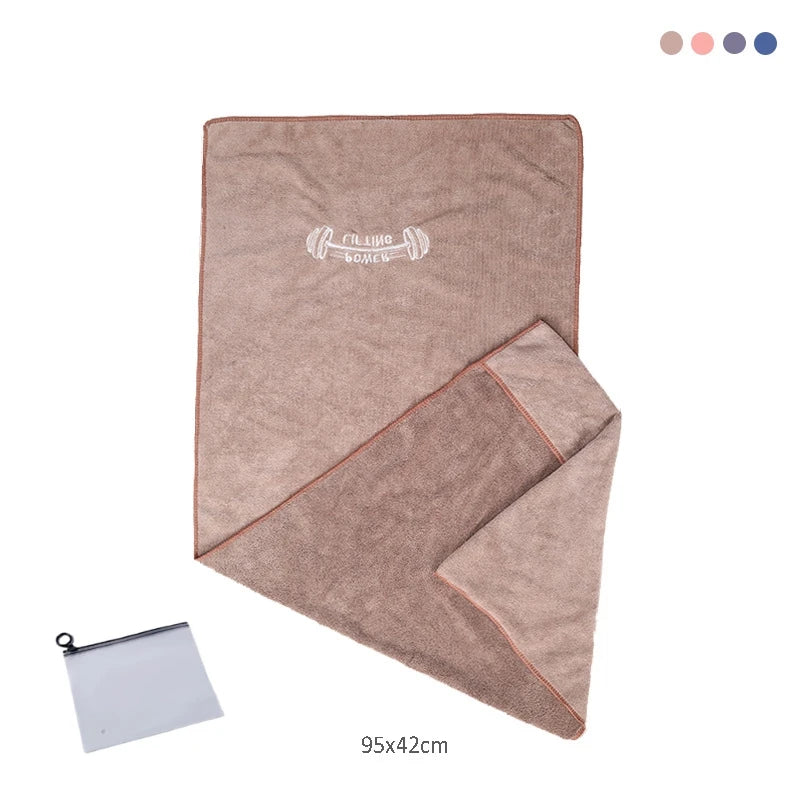 Microfiber Towel in the Coffee color.