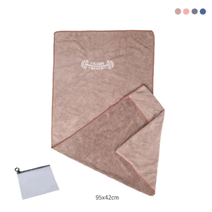 Microfiber Towel in the Coffee color.