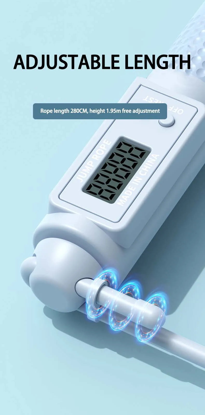 Image of the Intelligent Counting Cordless Jump Rope.