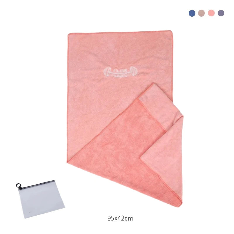 Microfiber Towel in the Pink color.