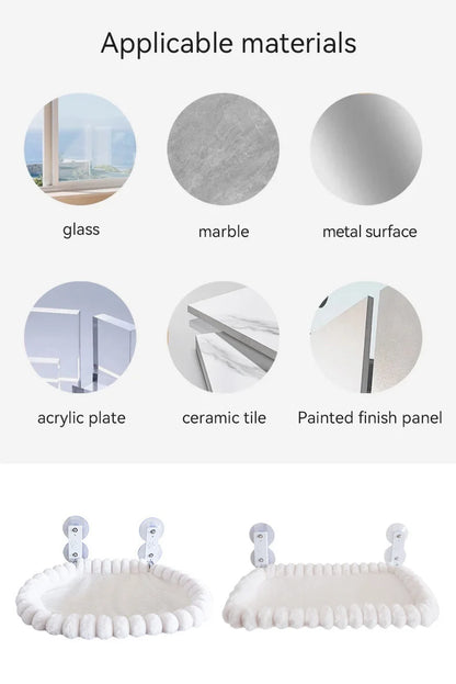 List of materials on which the Cat Window Hammock can be mounted on.