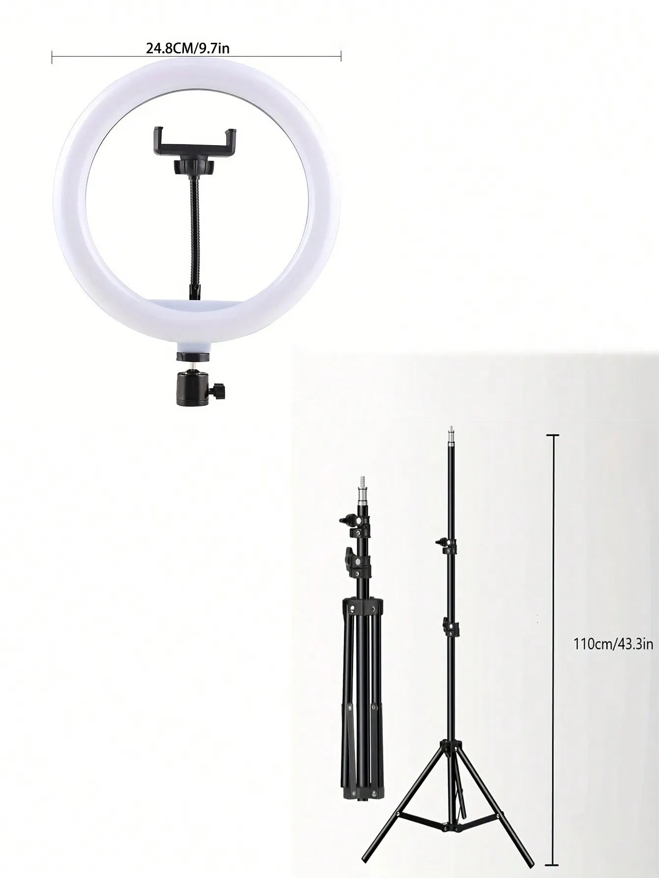 Image 110 cm Tripod Stand + O-Clip.