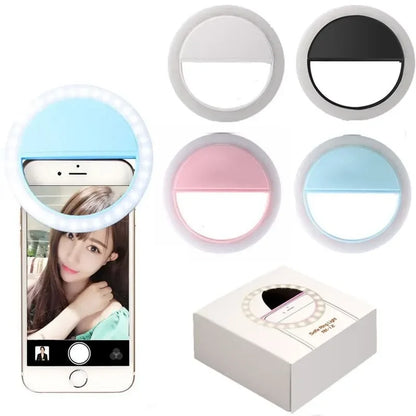 All variations of the LED Light Selfie Ring.
