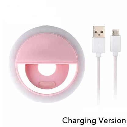 The Pink LED Light Selfie Ring.