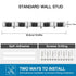 Dimensions of the Mop and Broom Holder.