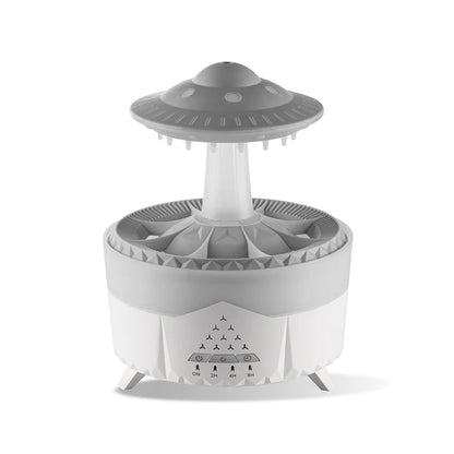 Image of the Pure White AuraCloud UFO Rain Humidifier.