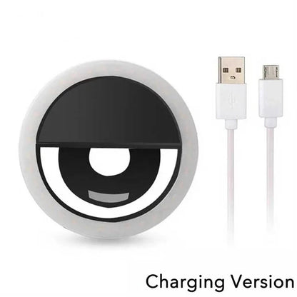 The Black LED Light Selfie Ring.