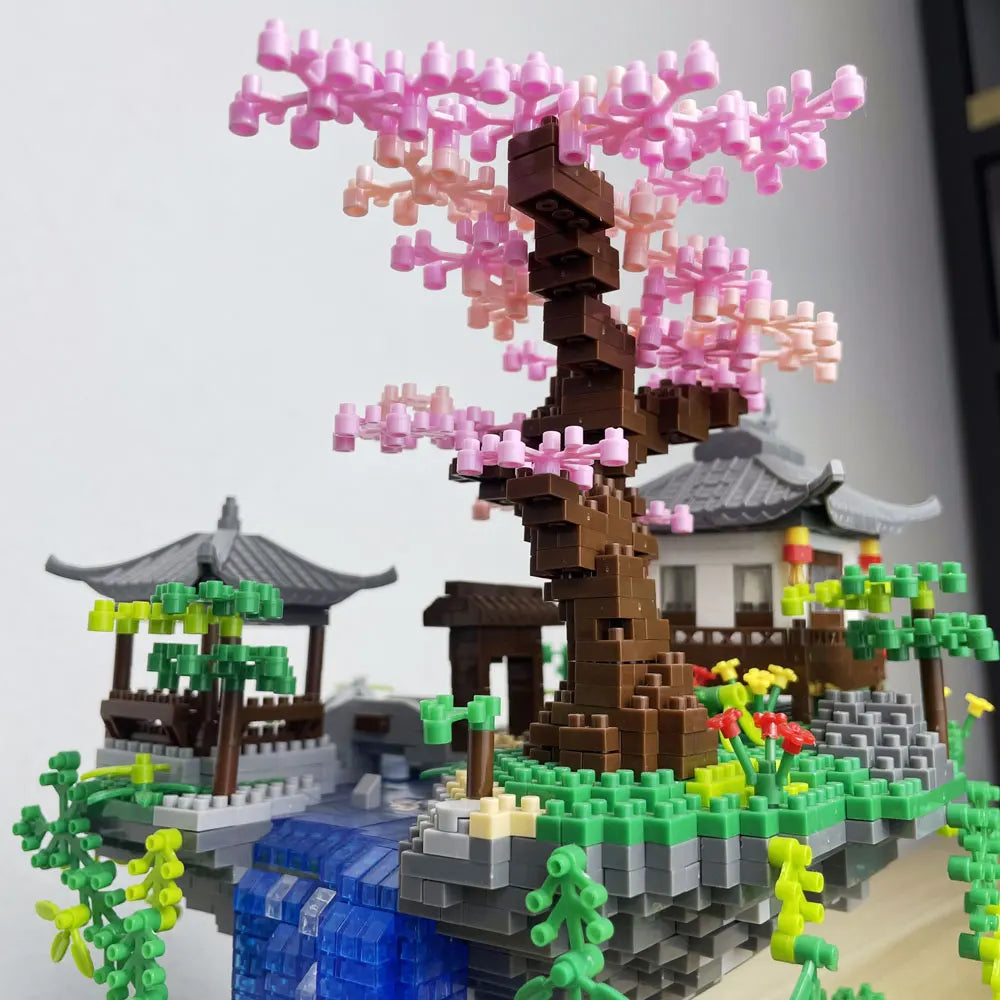 Angle of a version of the Sakura Tree with LED Lights.