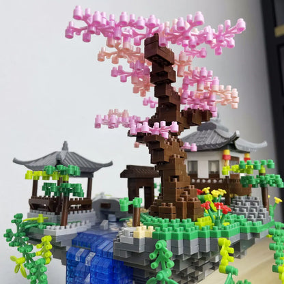 Angle of a version of the Sakura Tree with LED Lights.