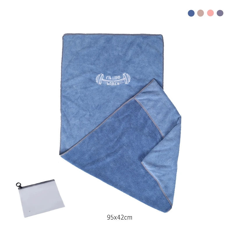 Microfiber Towel in the Blue color.