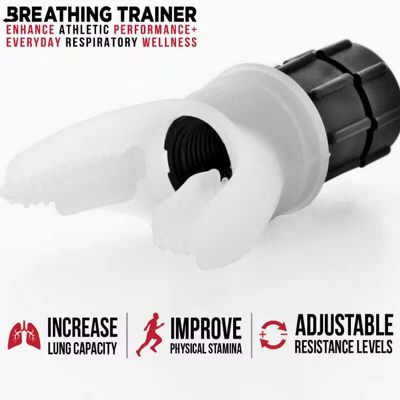 Lung Exercise Trainer Mouthpiece Respirator for Home Health and Fitness Accessories